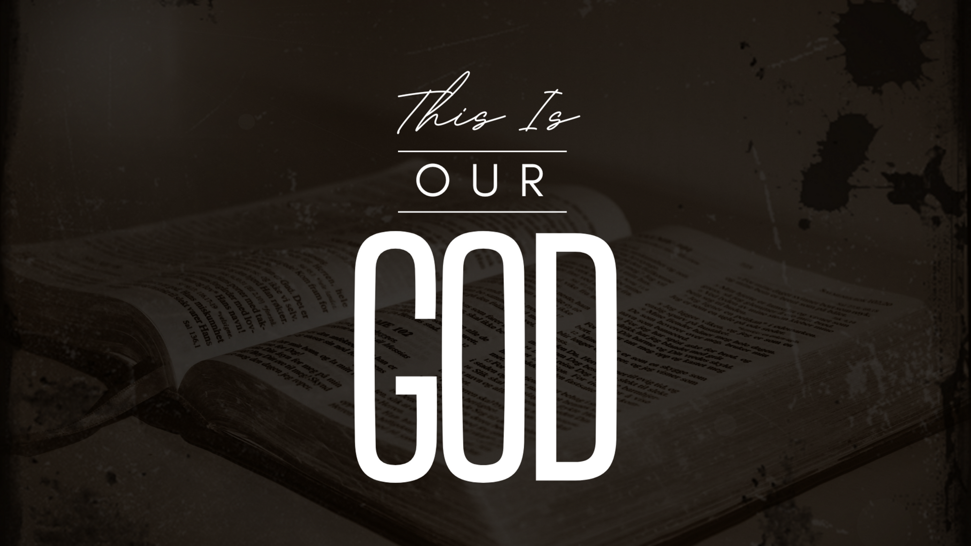 This is Our God — series graphic