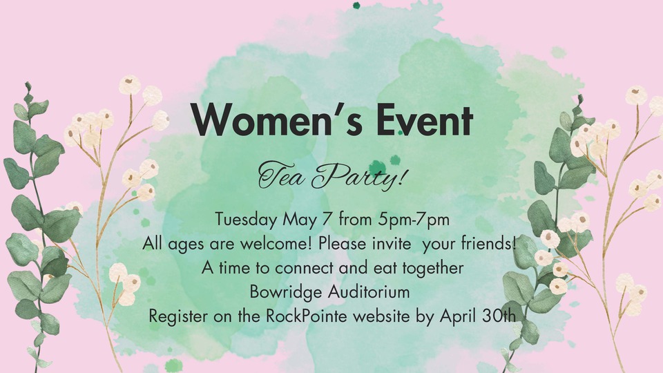 Women's Event - Tea Party