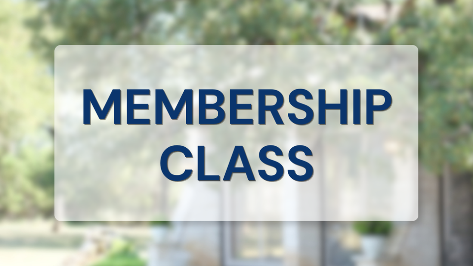 Cornerstone Membership Class